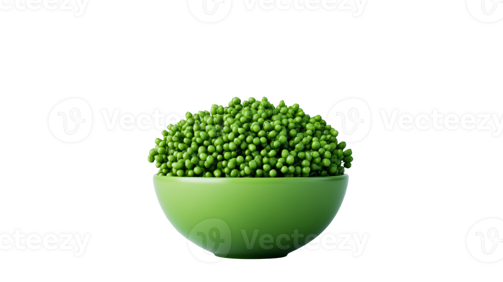 Bowl full of fresh green peas, healthy eating, cut out transparent png