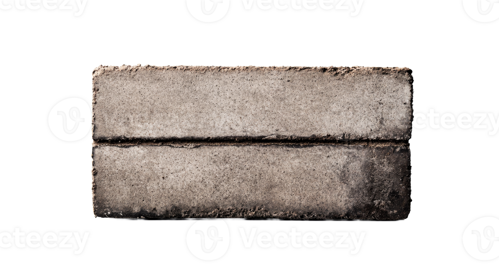 Concrete building block, rough texture, grunge details, architecture, cut out transparent png