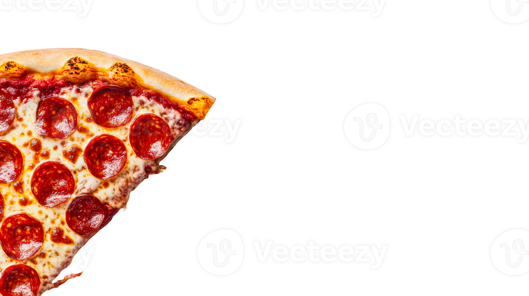 Pepperoni pizza slice, delicious fast food, italian cuisine, cut out transparent png