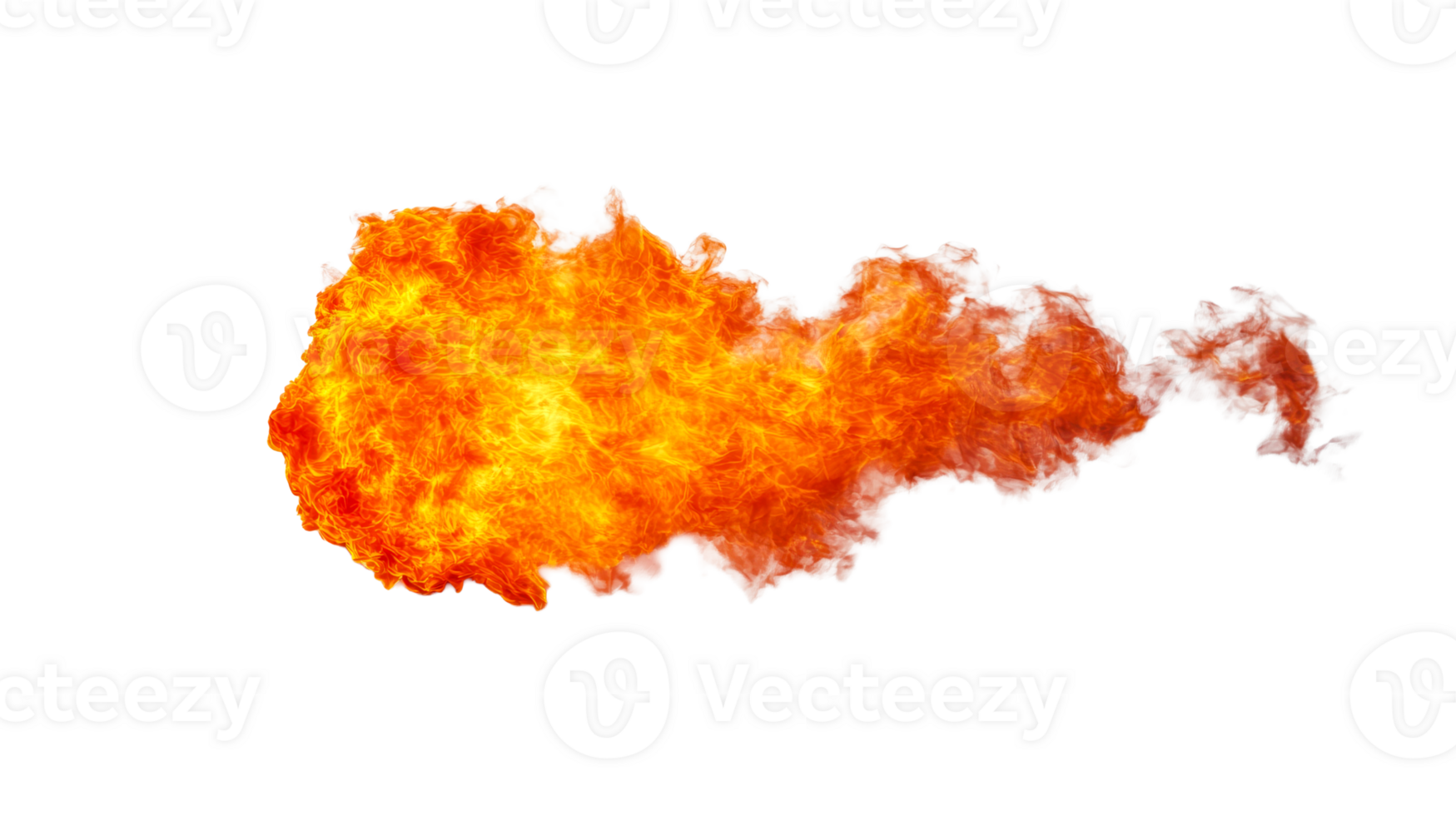 Dynamic fire flame with transparent background for design uses png