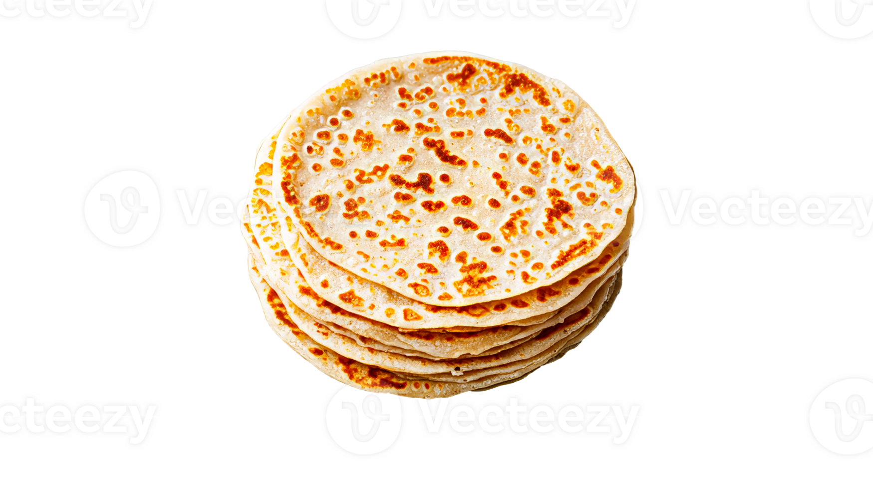 Soft and delicious flatbreads stacked for a tasty meal option png