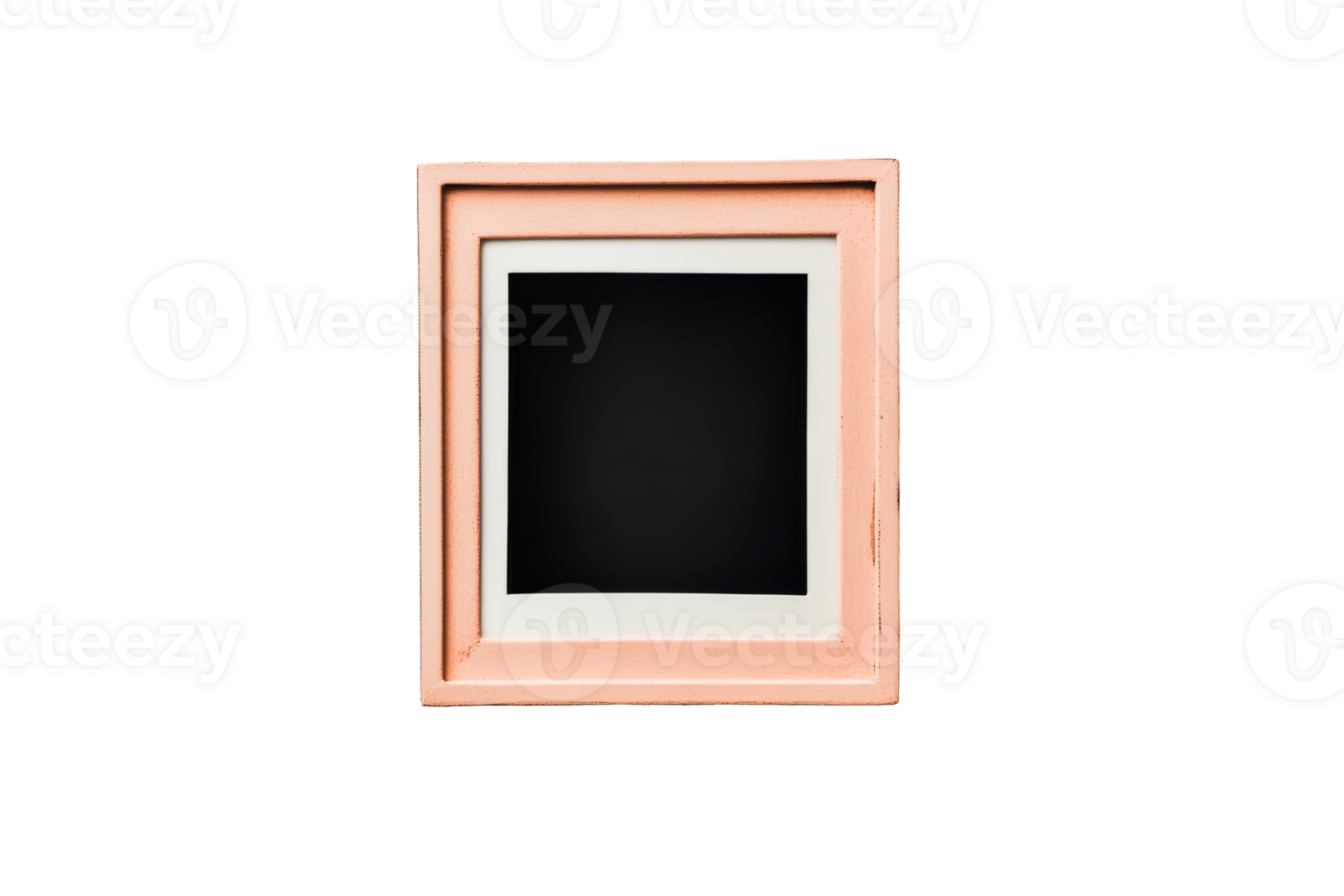 Decorative pink picture frame with a blank interior png