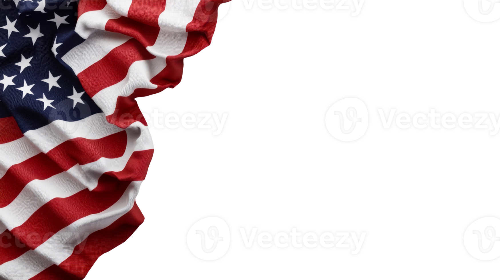 American flag draped gracefully with stars and stripes design png