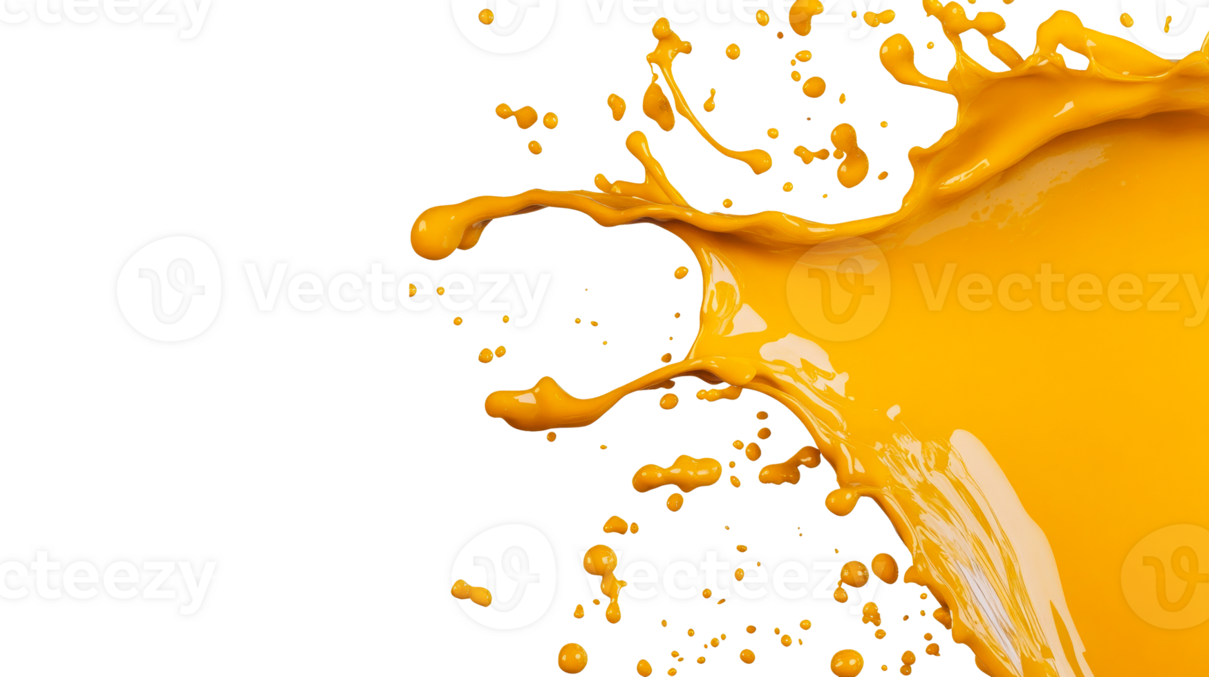 Dynamic liquid splashing, vivid, colorful, fluid motion, abstract art, cut out transparent png