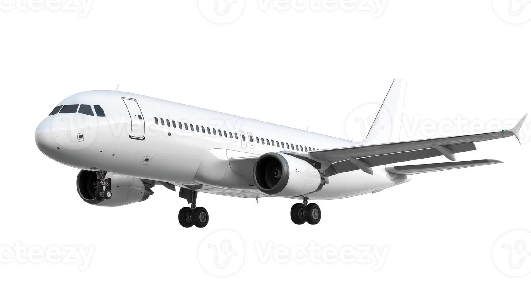 Jet airliner in flight, air travel, airplane, aviation, transport, cut out transparent png