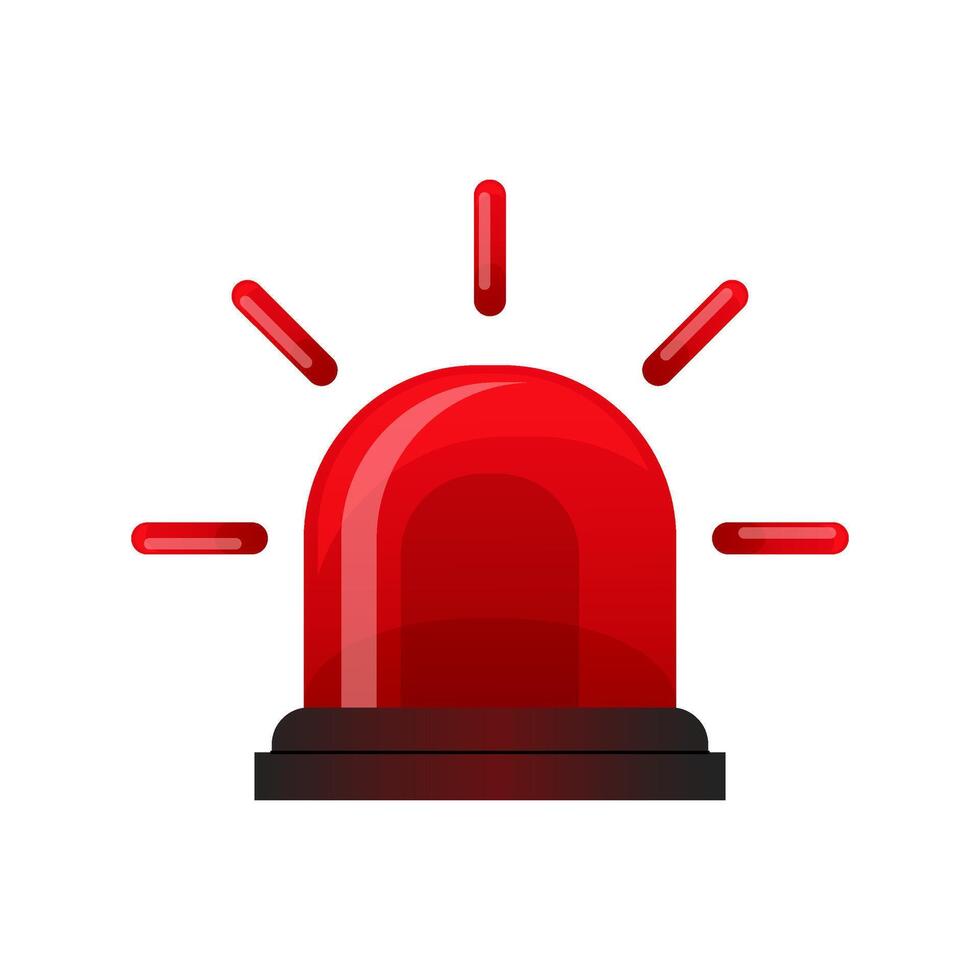 Siren icon. Alarm icon on white background, danger. Emergency siren. For website, banner, mobile app and graphic design elements. vector
