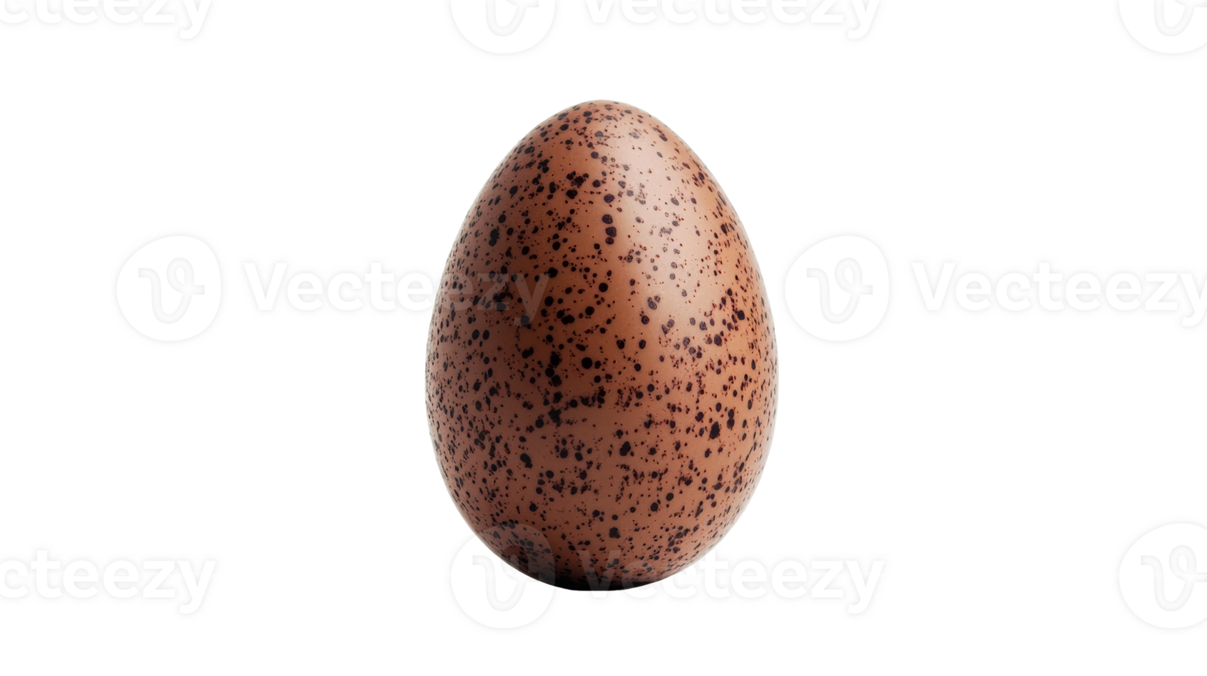 Freckled quail egg, brown speckled oval shape, cut out transparent png