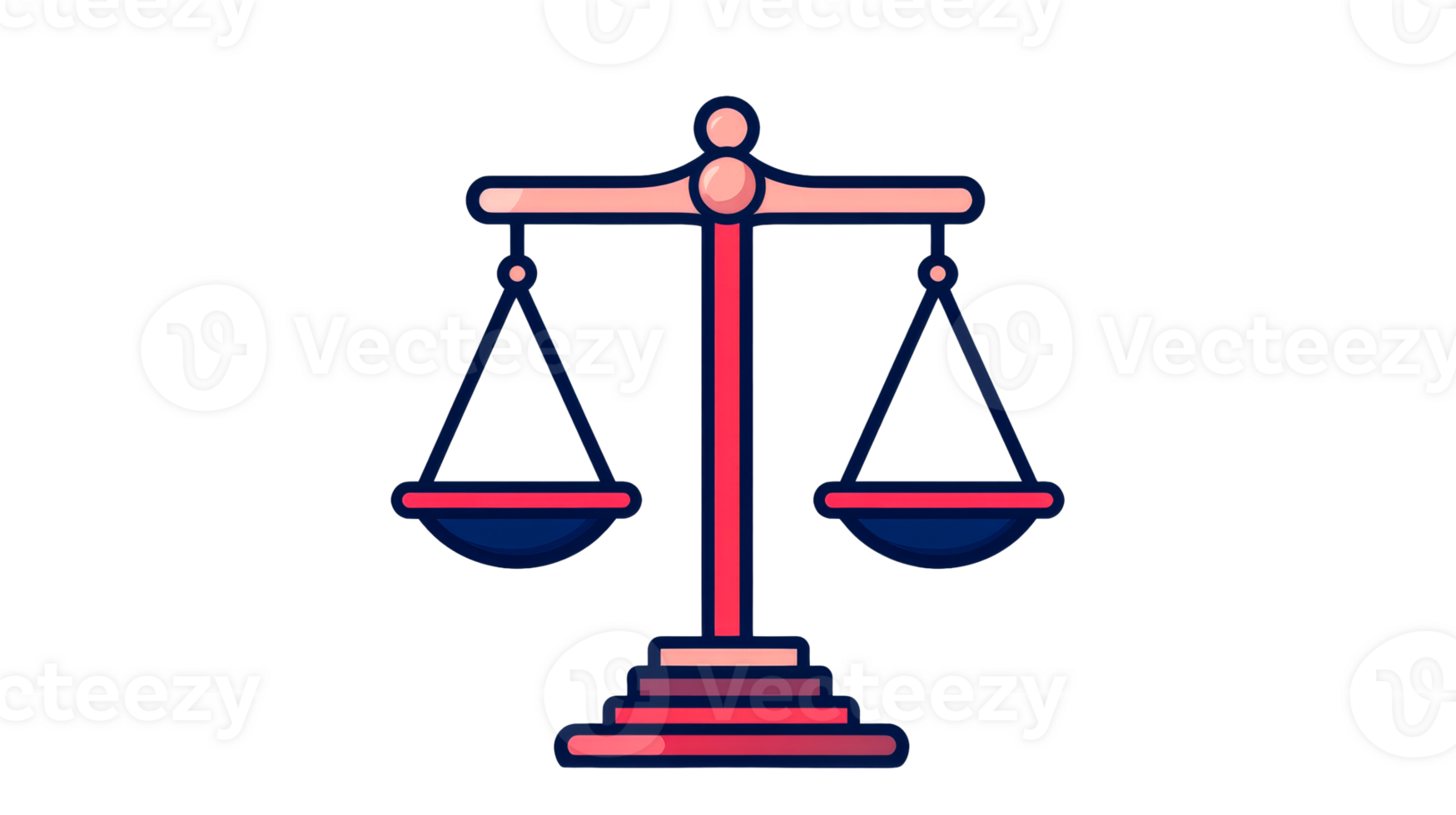 Balanced justice scales symbol, impartial legal system, fairness , cut out transparent png