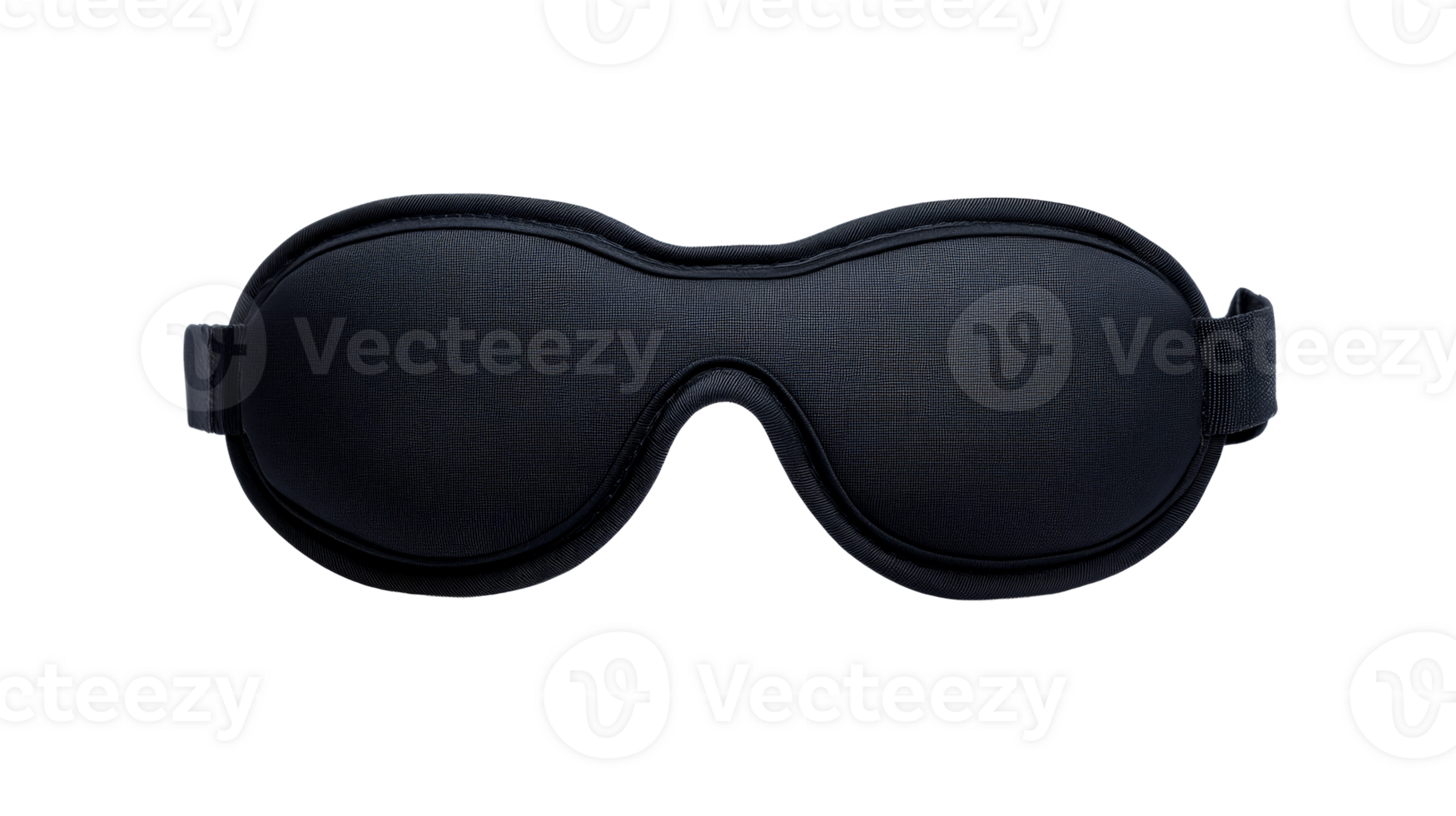 Black sleep mask for eyes for relaxation, cut out transparent png