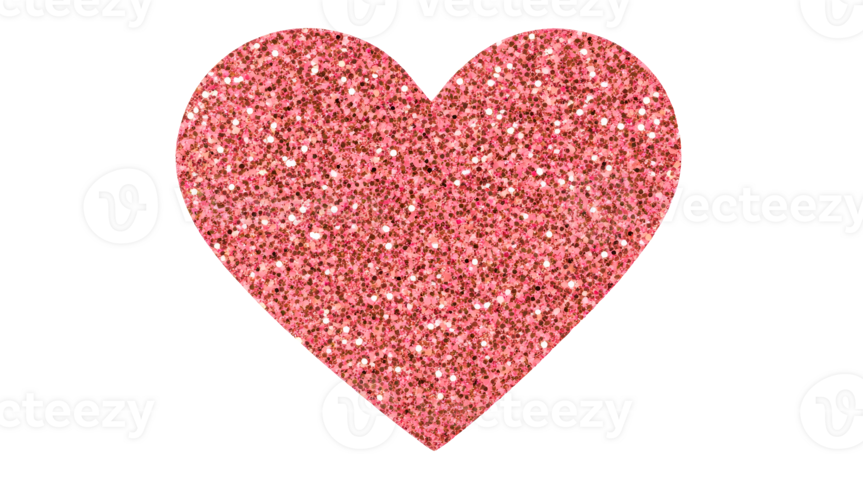 Sparkly heart, glittering texture, festive love and romance symbol, cut out transparent png