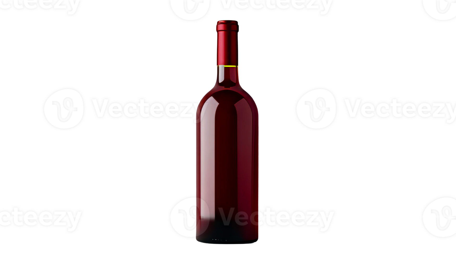 Elegant red wine bottle with a sleek design and rich color png