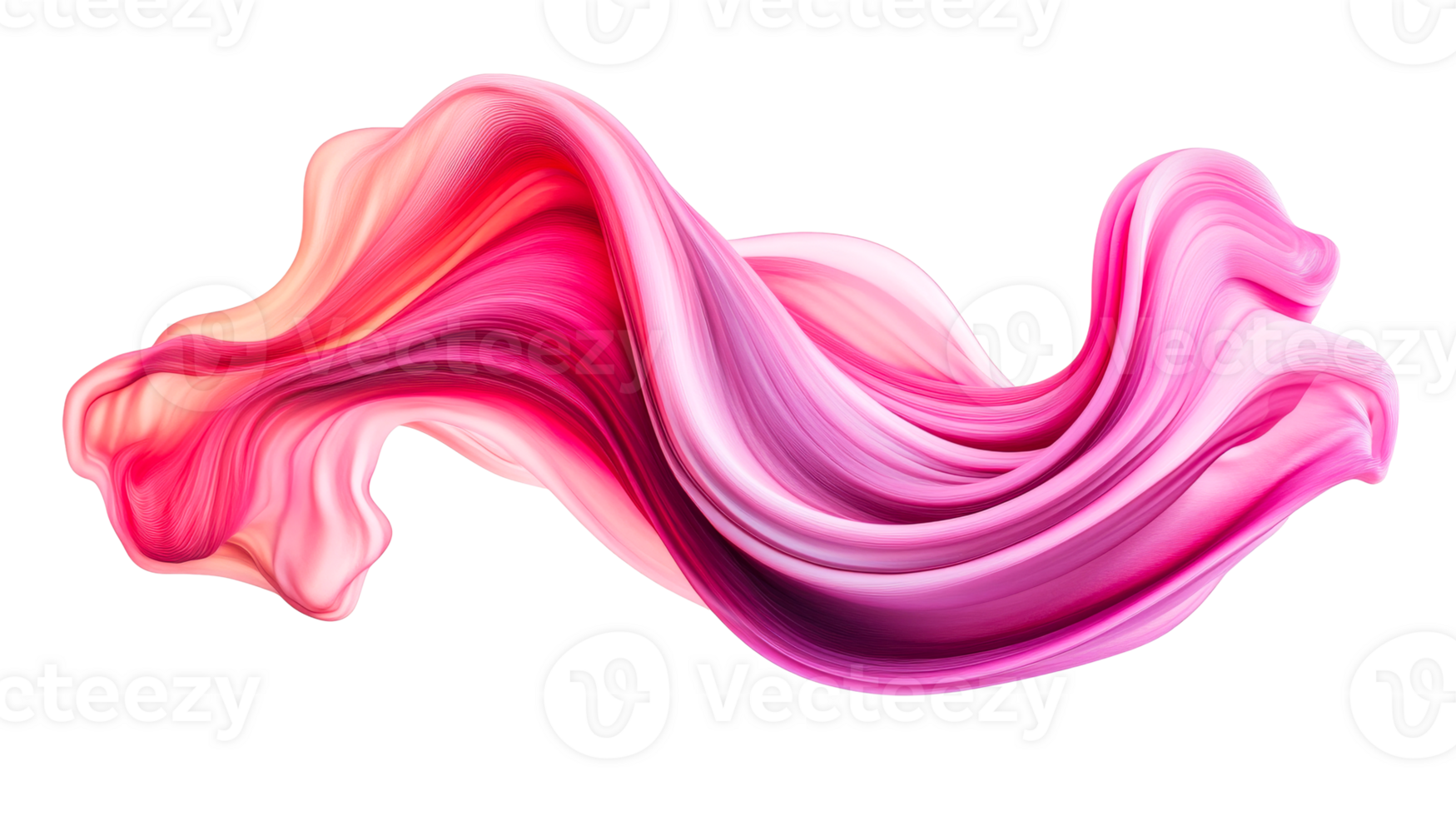 Pink abstract brushstroke, paint stroke art, graphic design, cut out transparent png