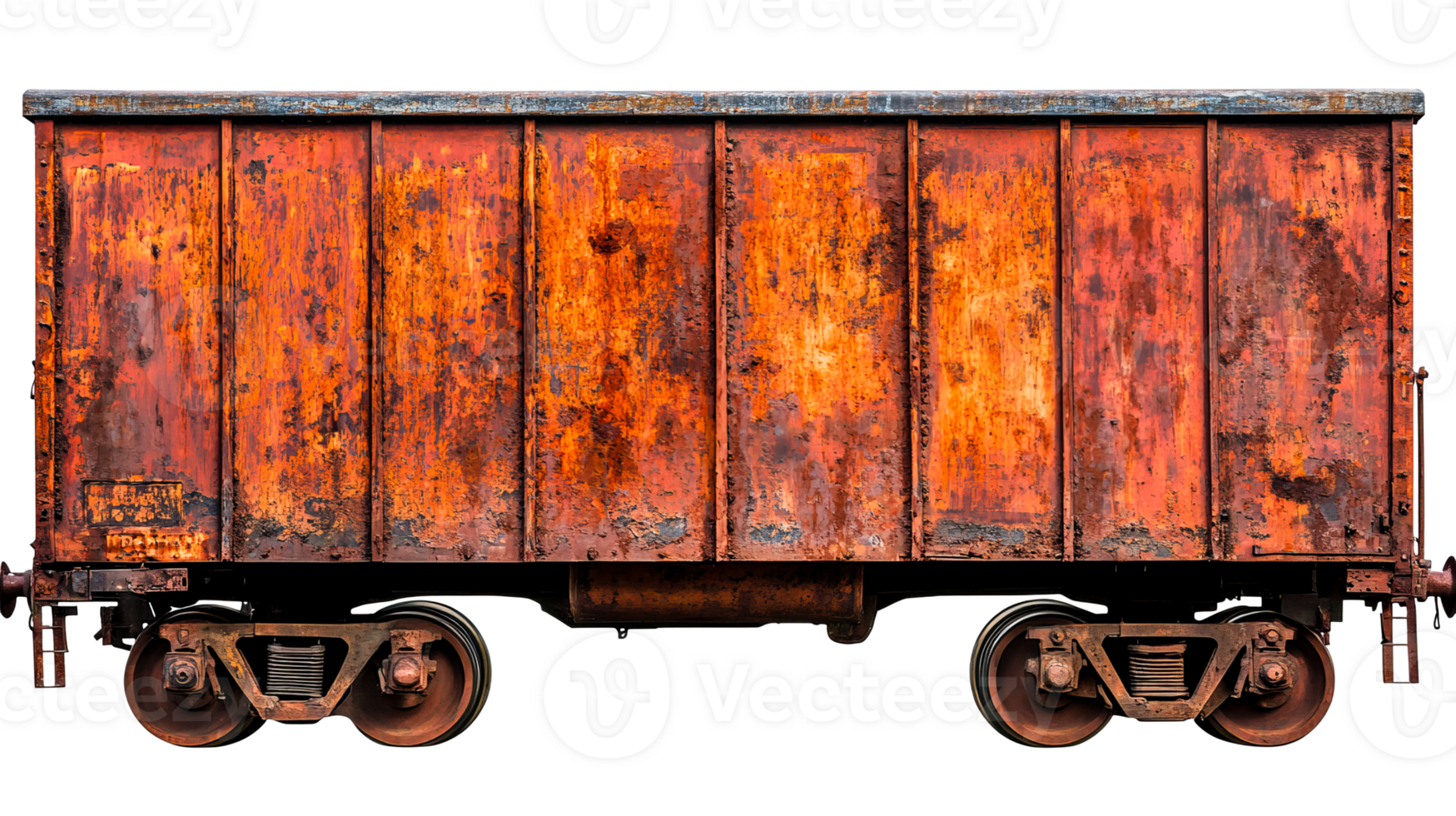 Old Rusty Railway Wagon, Transportation Concept, Cut Out Transparent png