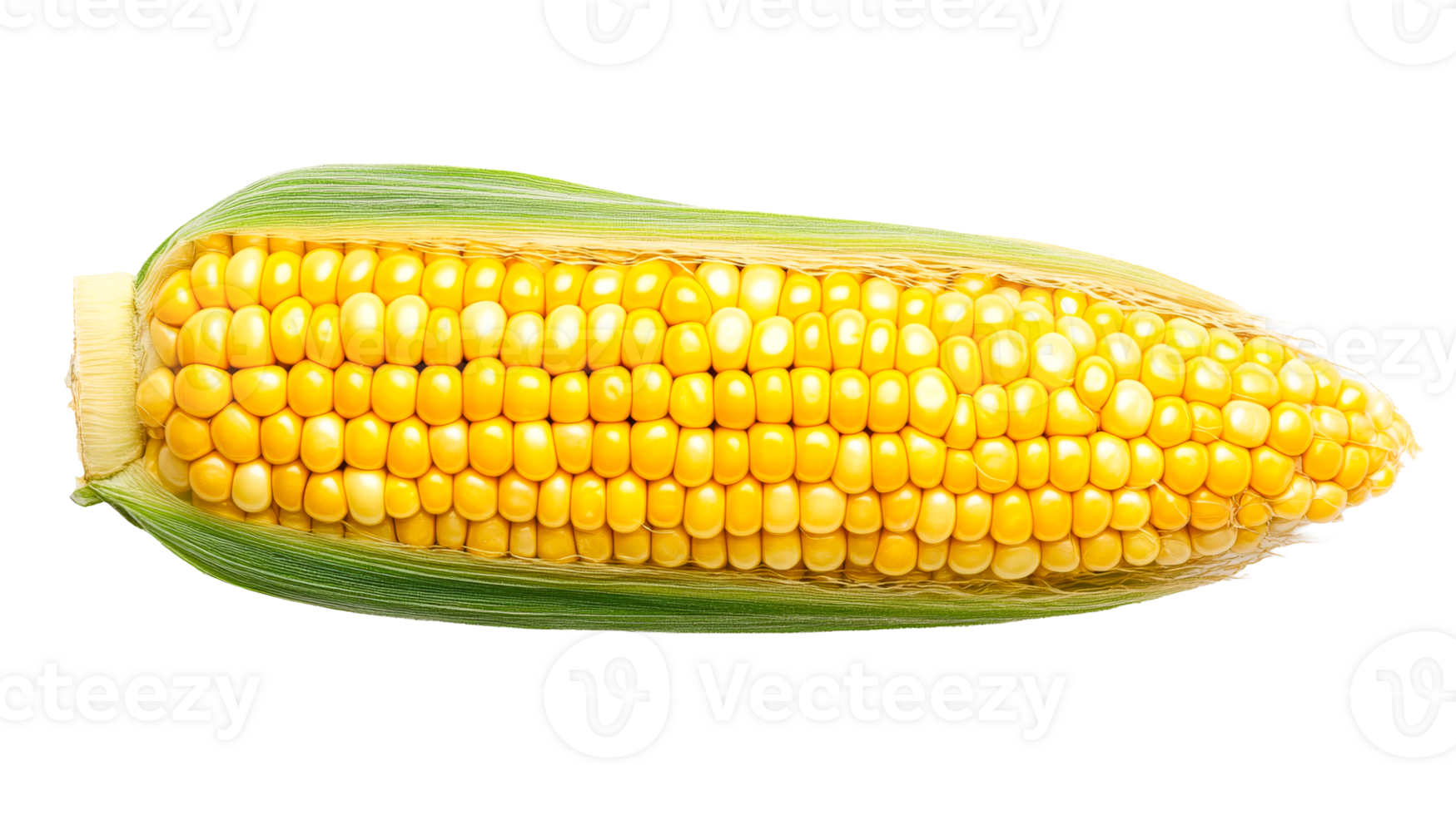 Fresh cob corn, cut out transparent png