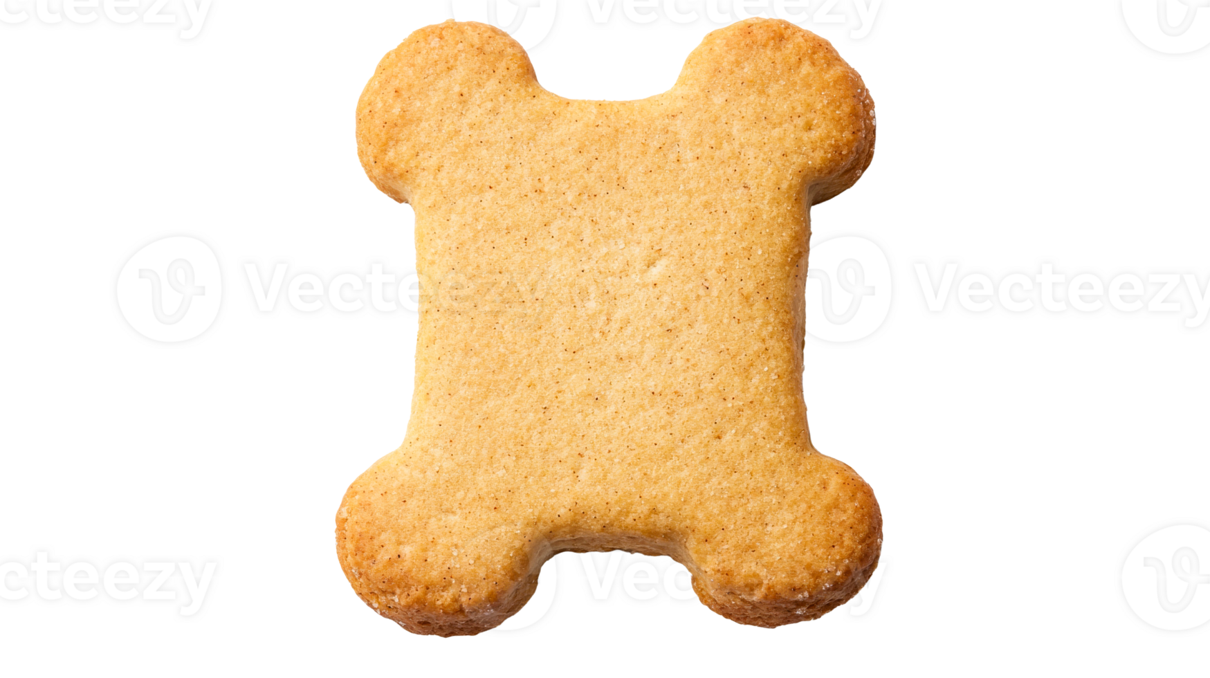 Dog biscuit with bone shape, appetizing, brown, cut out transparent png