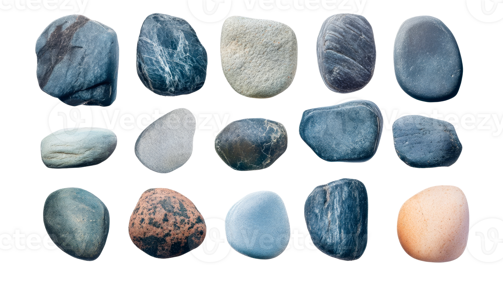 River stones, collection of pebbles, rocks, geology , cut out transparent png