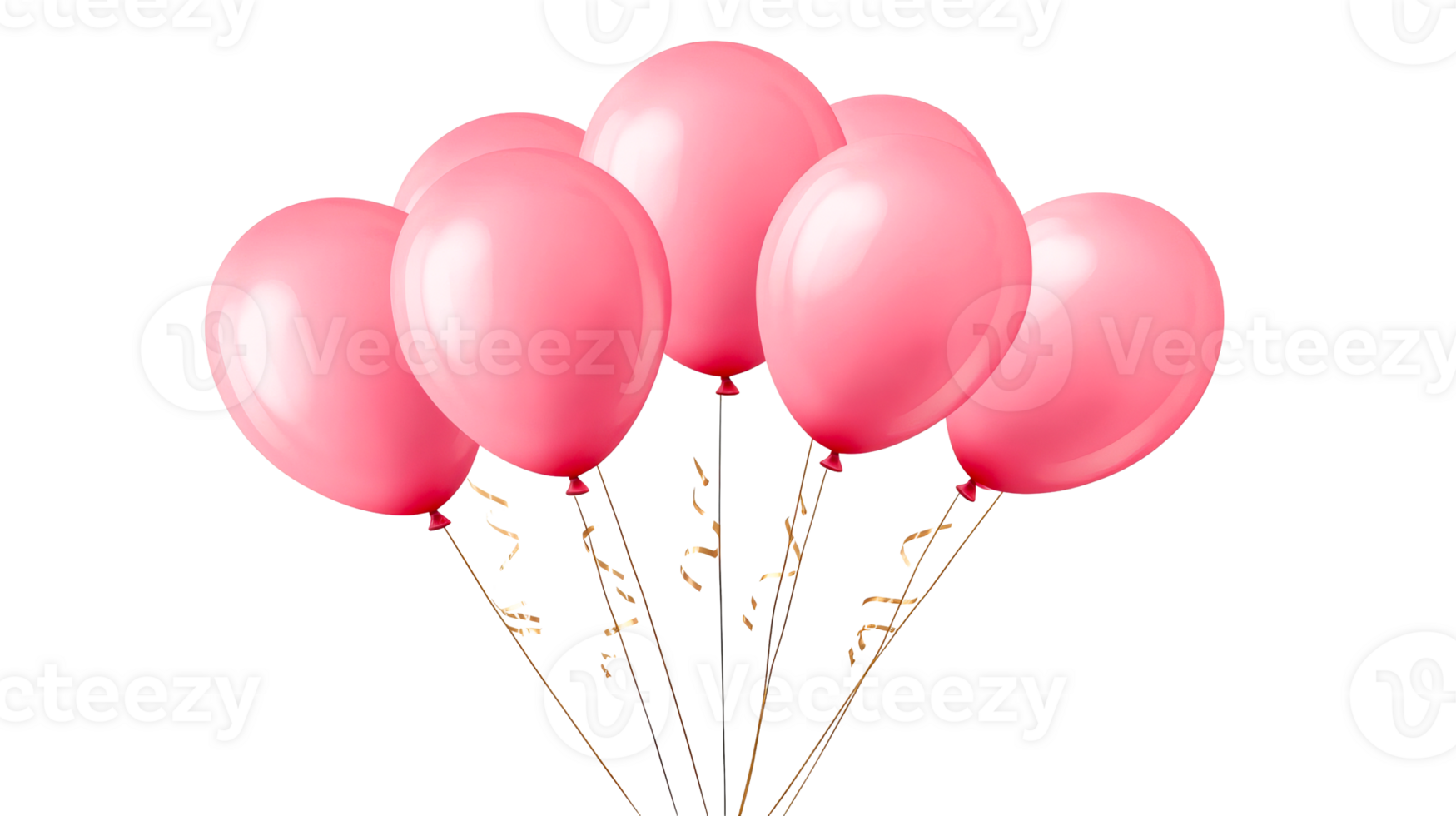 Festive Pink Balloons, Celebration Joy, Party Decor, Cut Out Transparent png