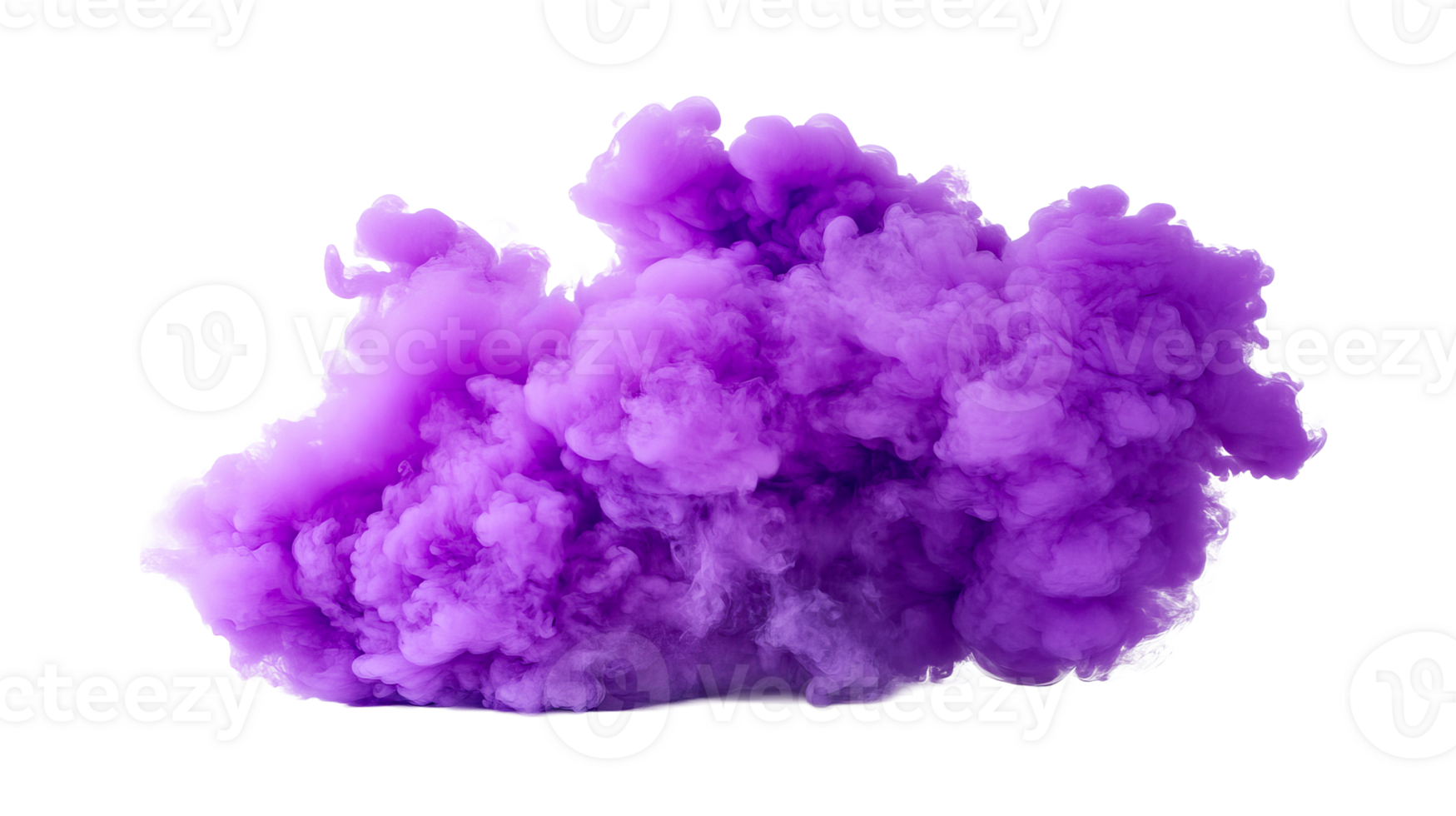Violet smoke effect texture background element, cut out transparent png