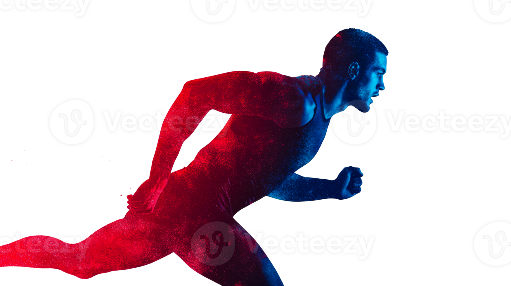 Man Running, Colorful, Athlete, Motion, Speed, Action, Cut Out Transparent png