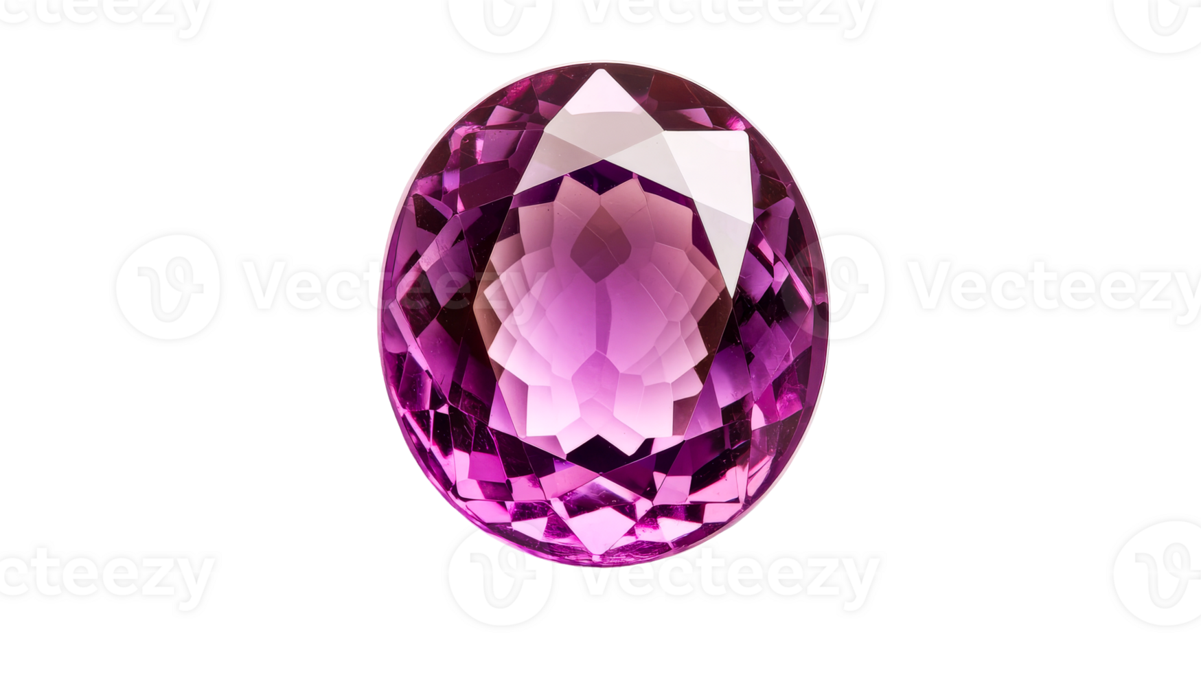 Purple gemstone with brilliant cut showcasing its vibrant color png