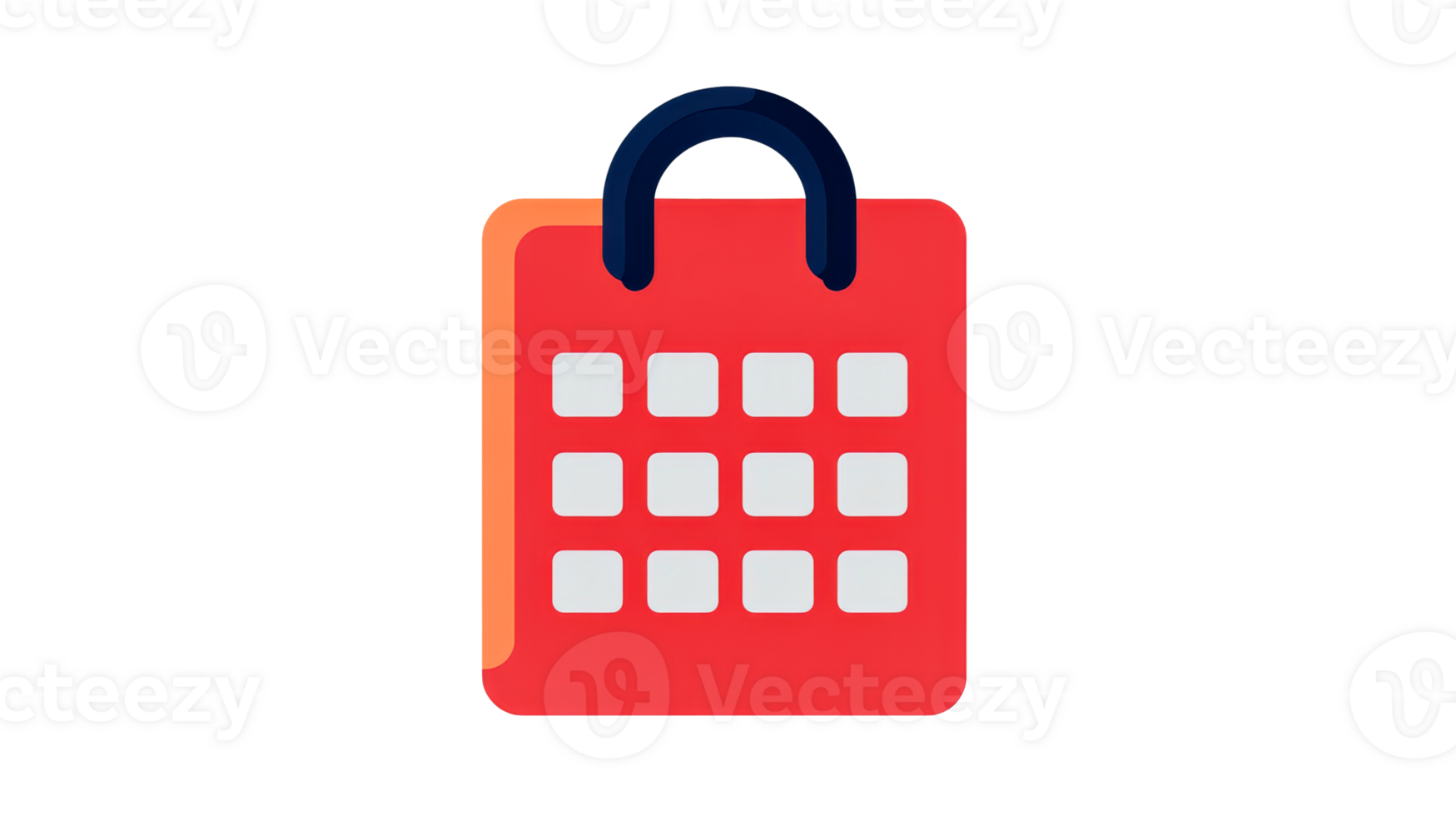 Calendar symbol with a padlock on a transparent background png