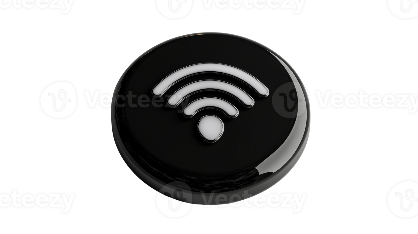 Wireless signal icon with transparent background for digital use png