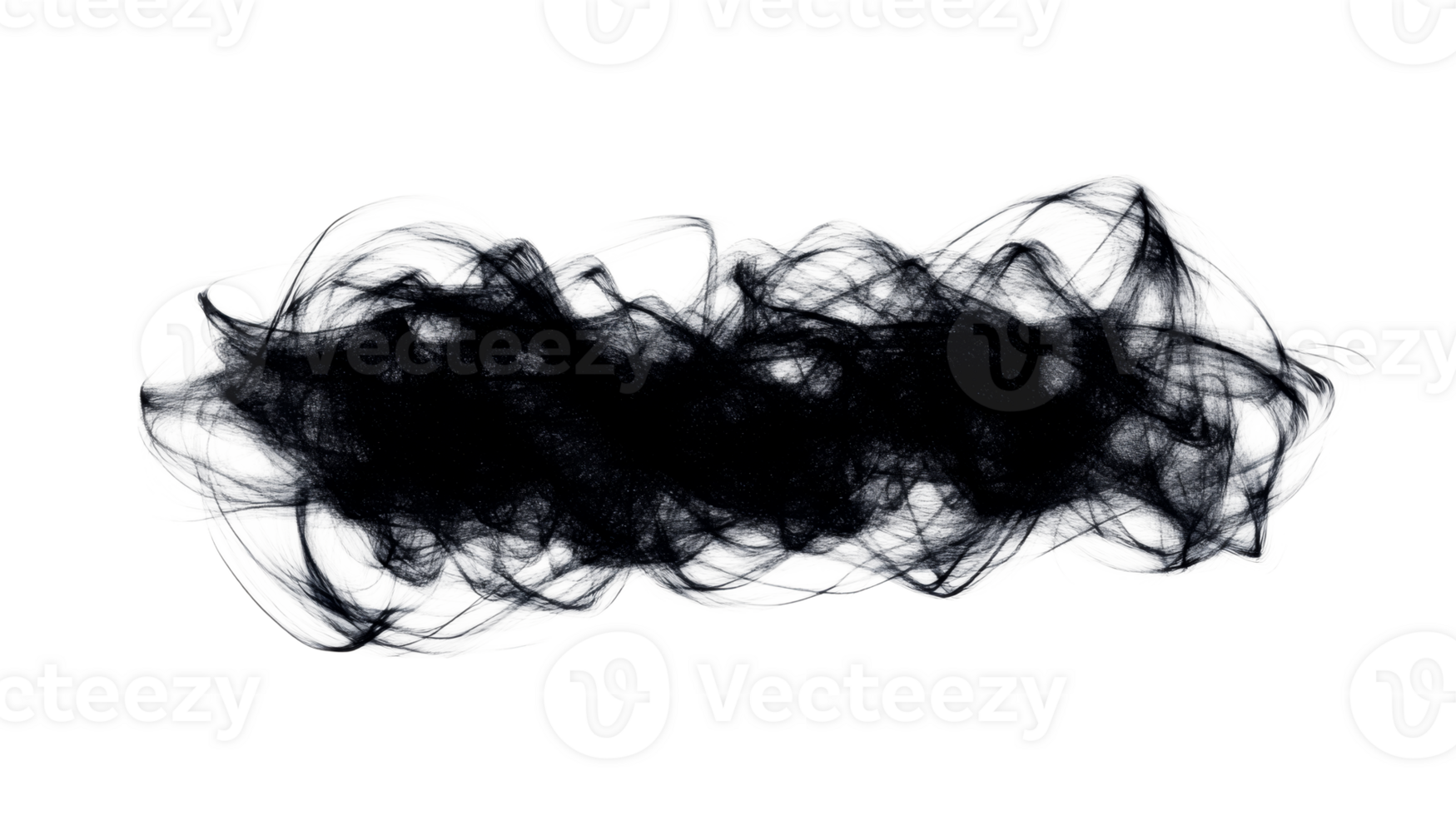 Black abstract brush stroke, artistic shape, grunge style, cut out transparent png