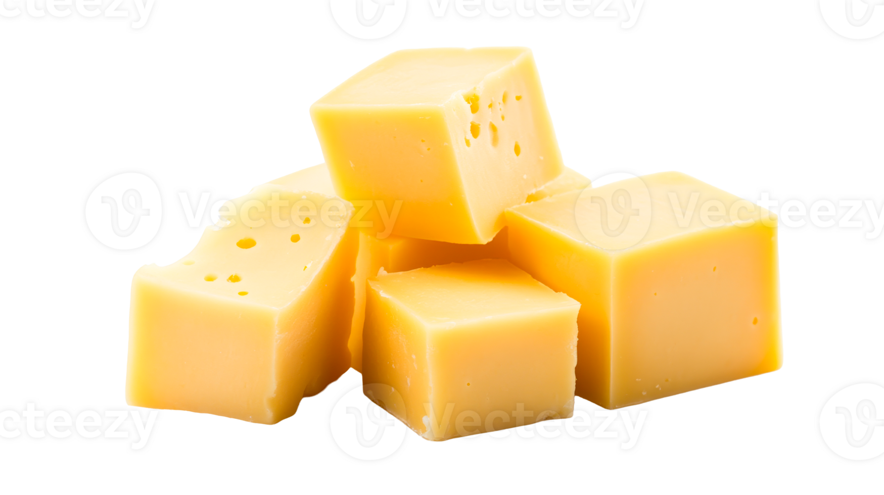 Pile of Swiss Cheese Cubes, Gourmet Food, Cut out Transparent png