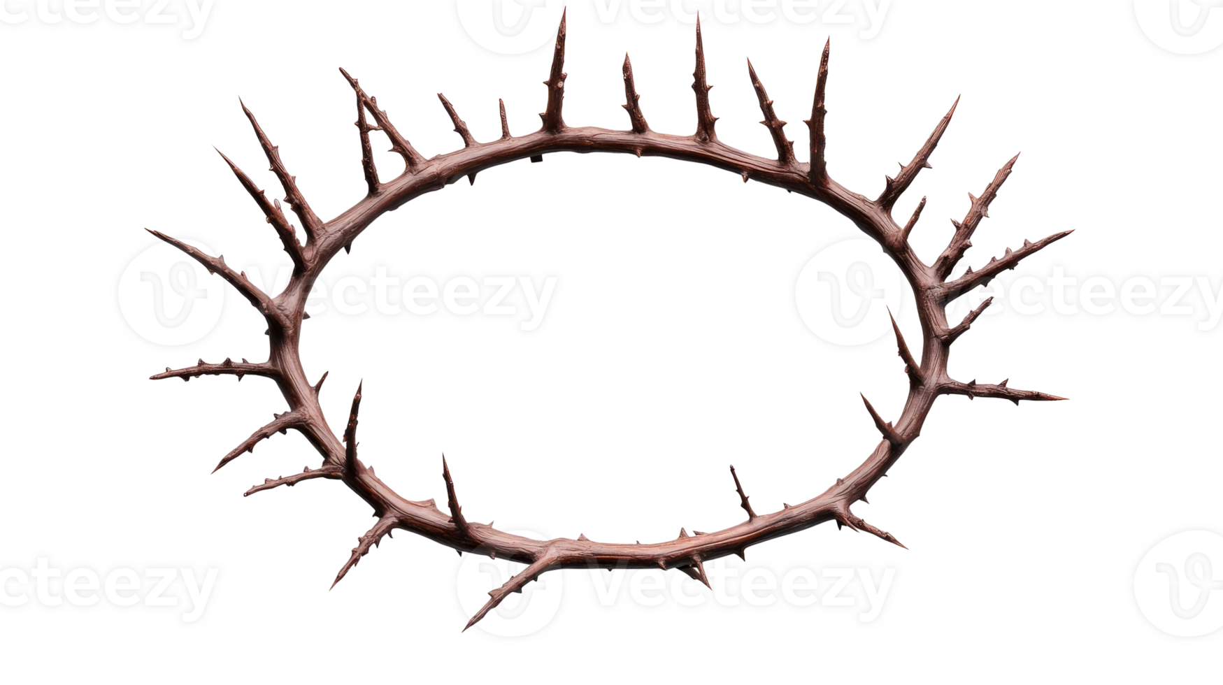Crown of thorns, religious symbol, suffering, Easter, Lent, cut out transparent png
