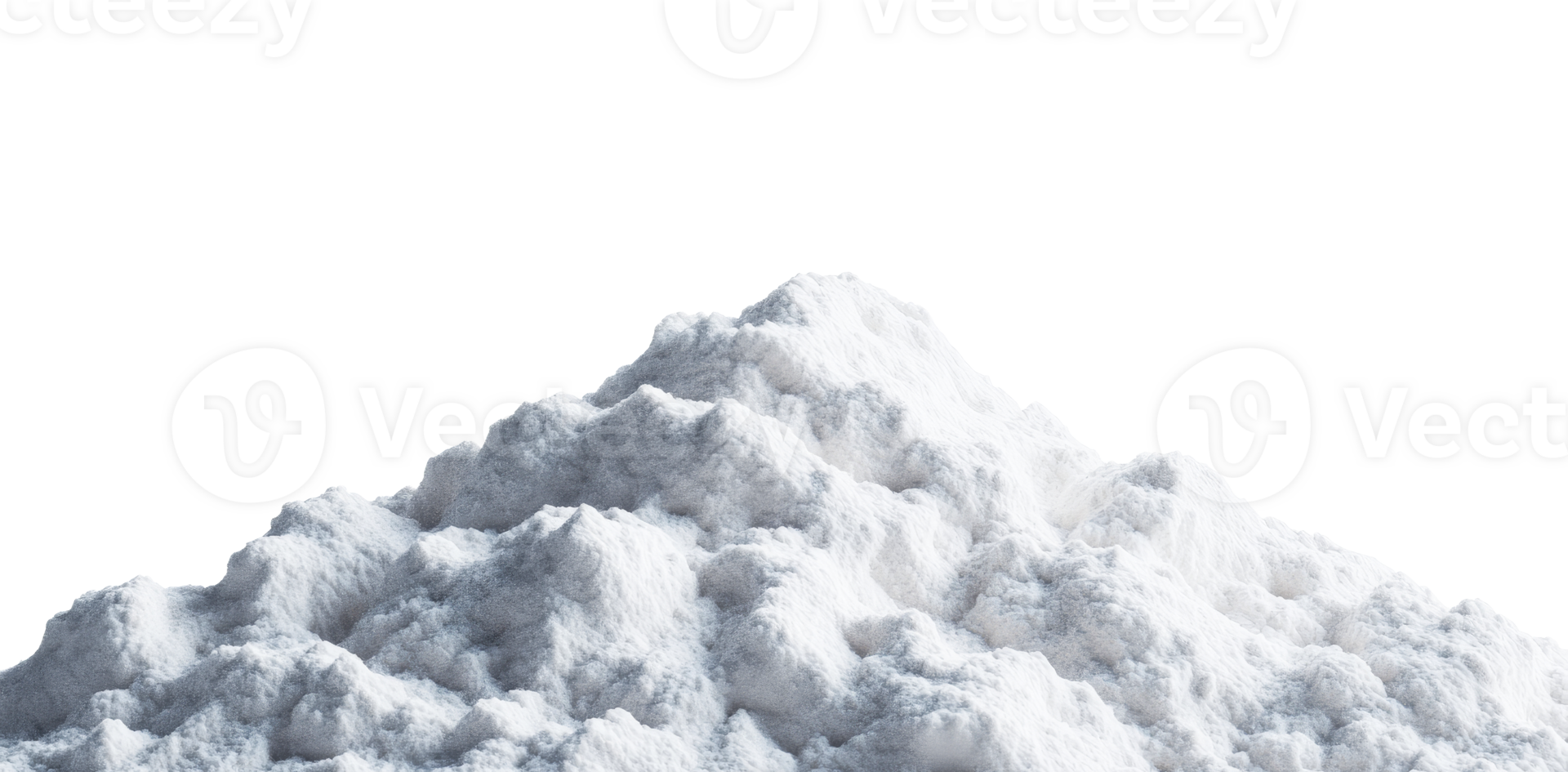 Powdered Heap Against a Black Background, cut out transparent png