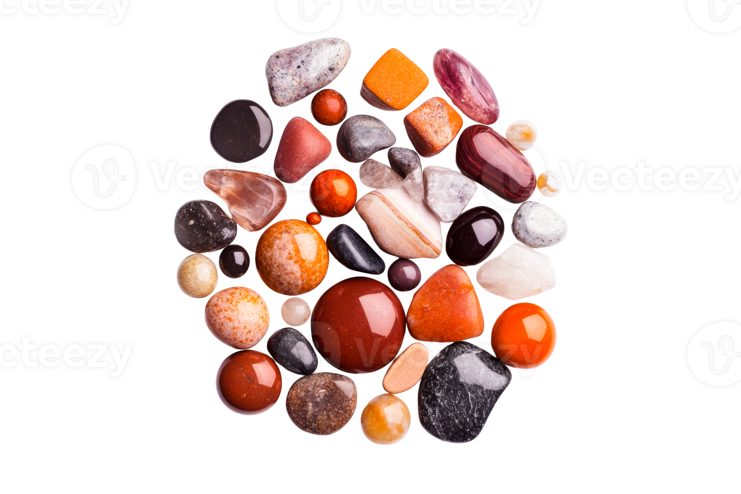 Gemstones collection background design idea, rock mineral art , cut out transparent png