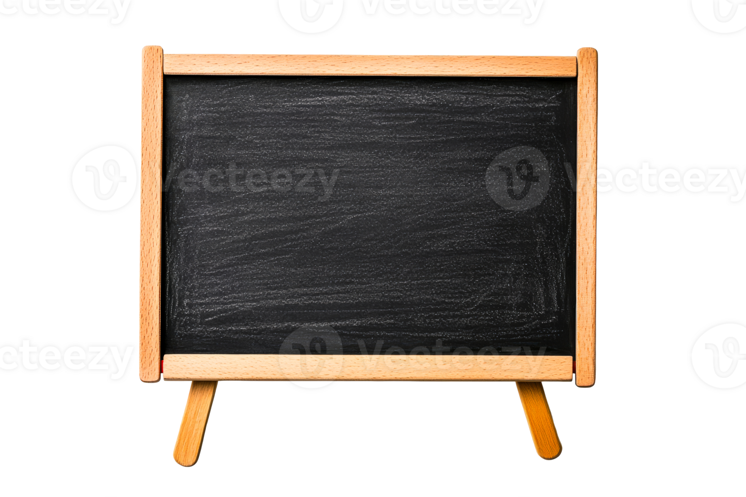 Blank menu board on black background, cut out transparent png
