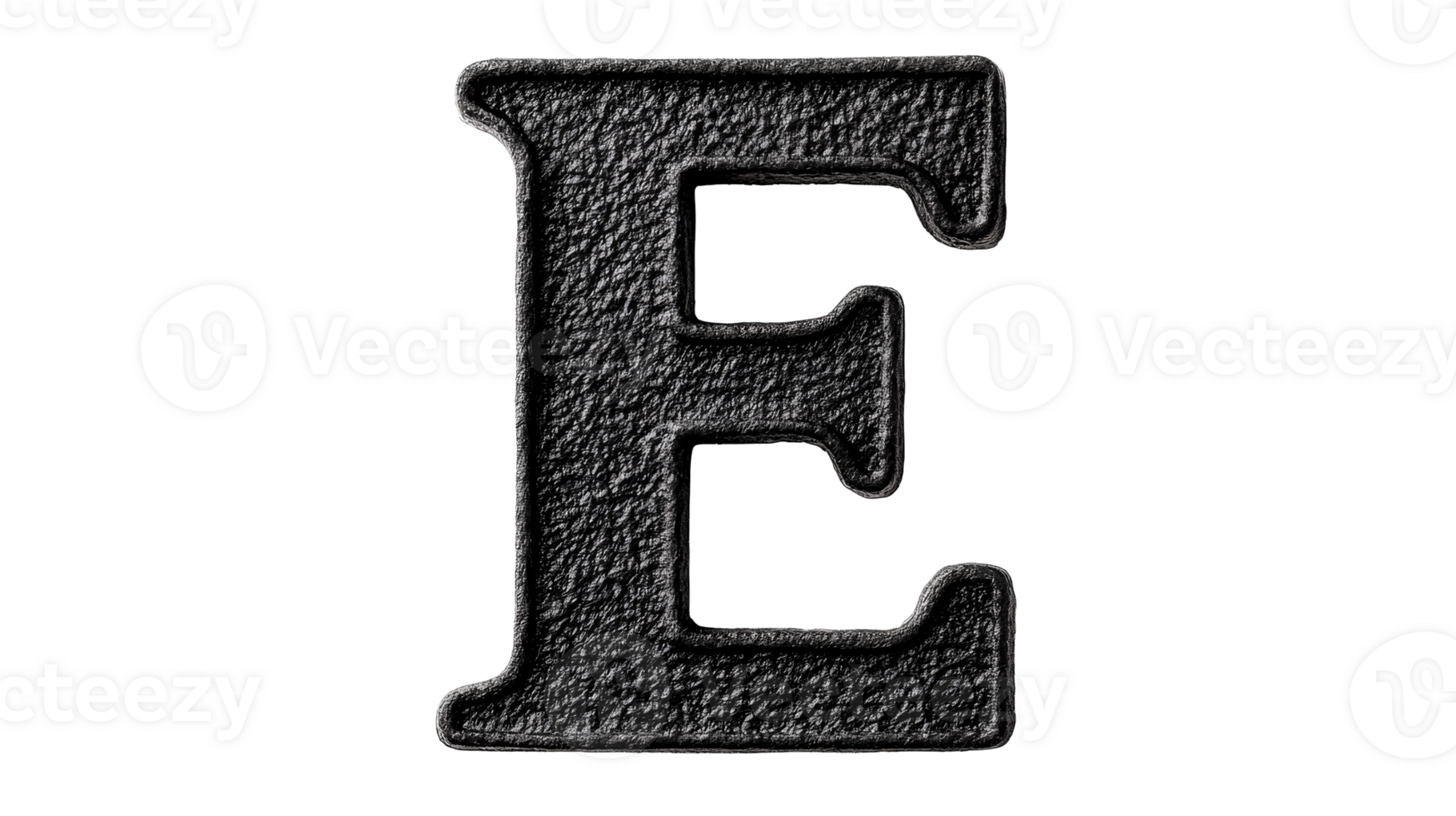 Bold letter E design on transparent background for creative use png