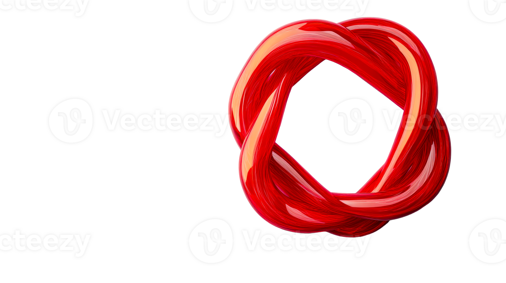 Abstract red circular design showcasing smooth curves and depth png