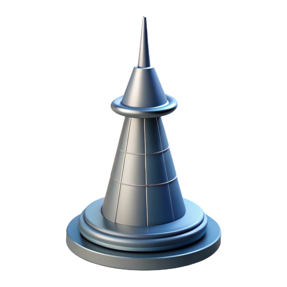 magnificent rustic Skyscraper antenna spire, authentic png