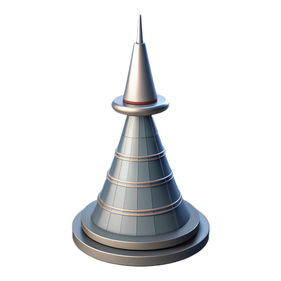 beautiful classic Skyscraper antenna spire, high resolution png