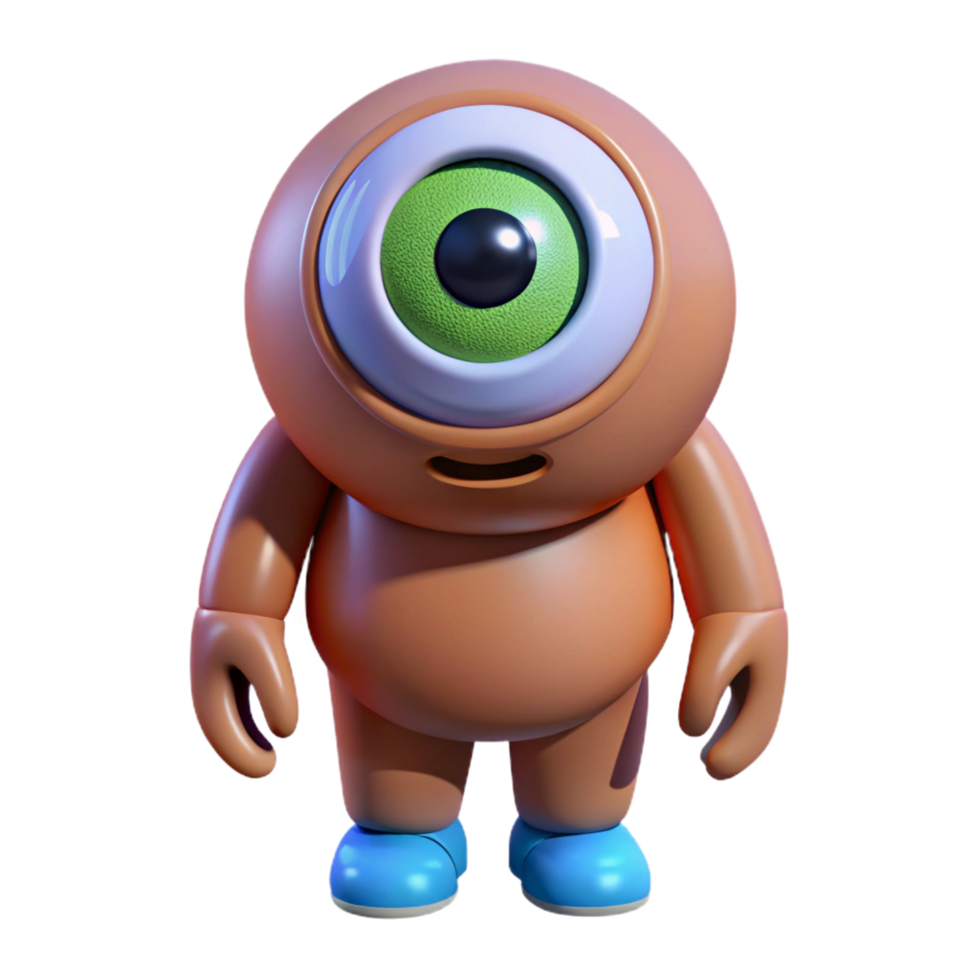 dramatic artistic Cyclops, one-eyed giant, high resolution png