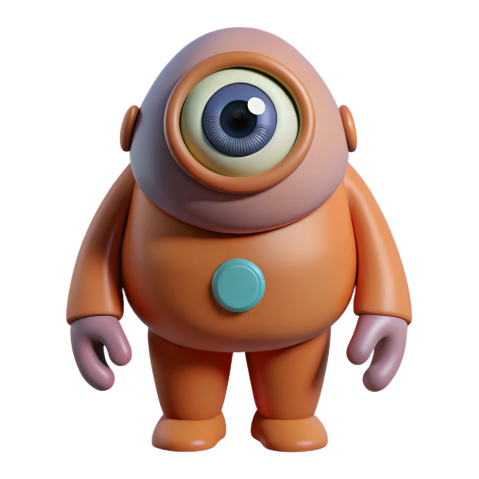 elegant artistic Cyclops, one-eyed giant, authentic png