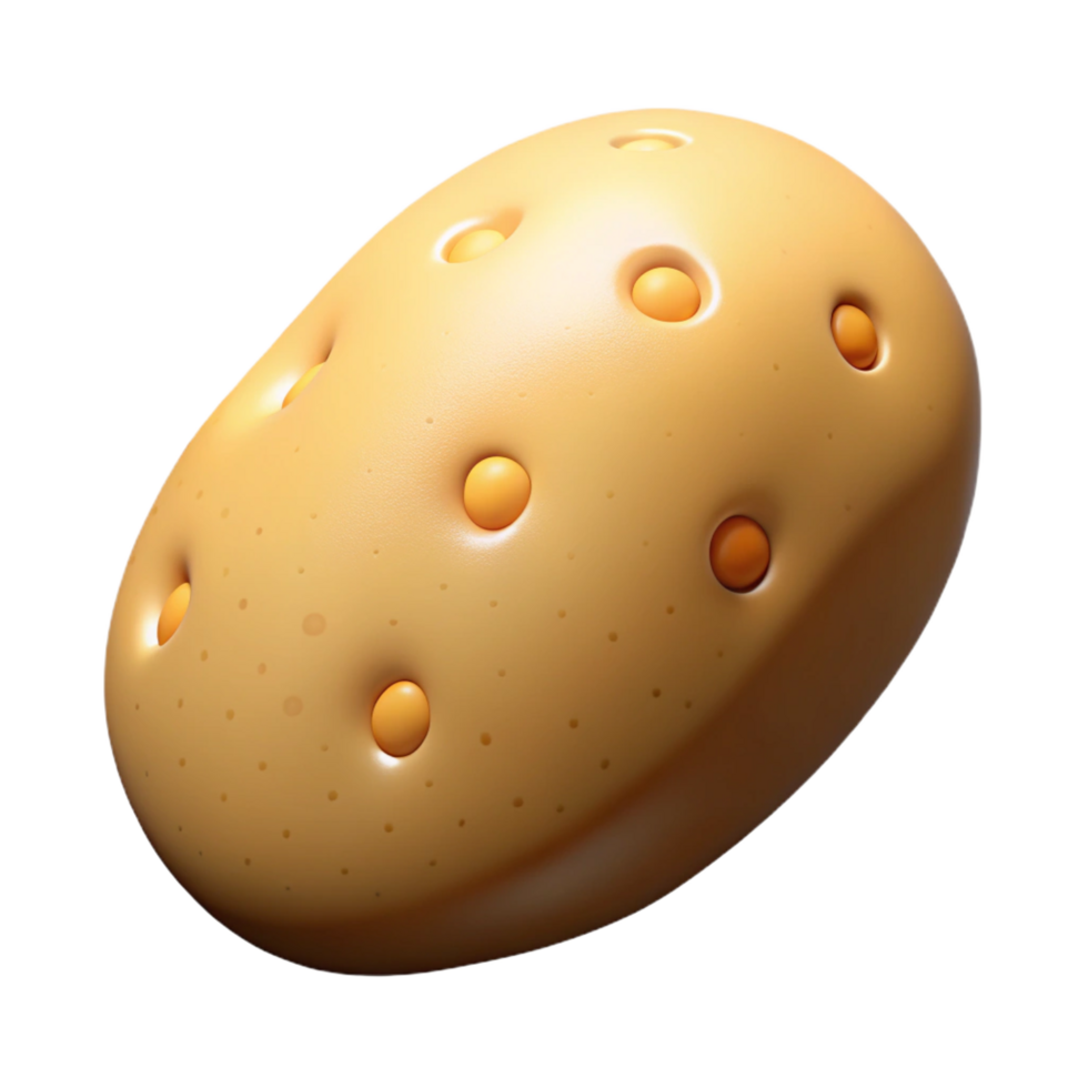 serene minimalist Potato authentic png