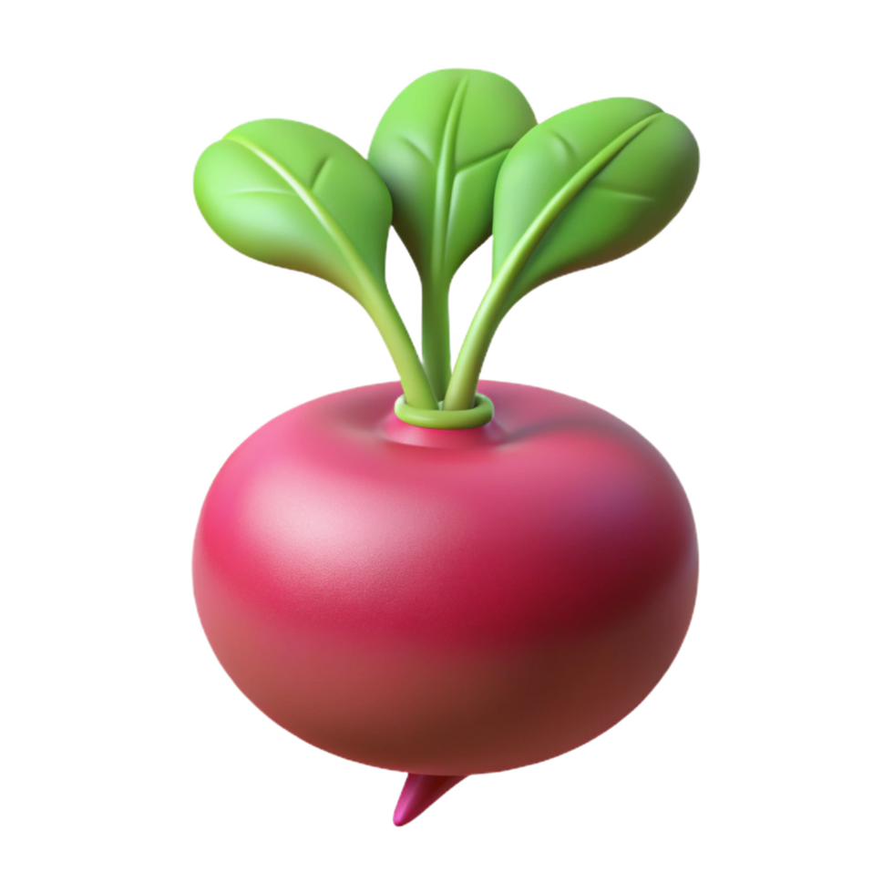 magnificent rustic Radish with leaves original png