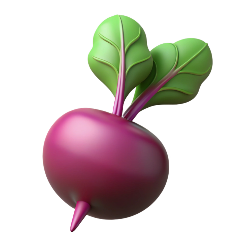 wonderful abstract Beetroot with leaves genuine png