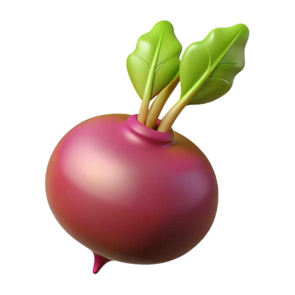 magnificent classic Beetroot with leaves detailed png