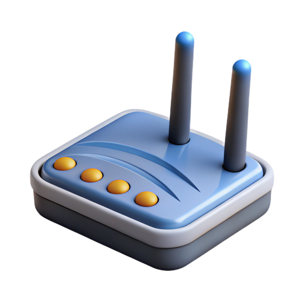 vibrant classic Modem, internet connection premium png
