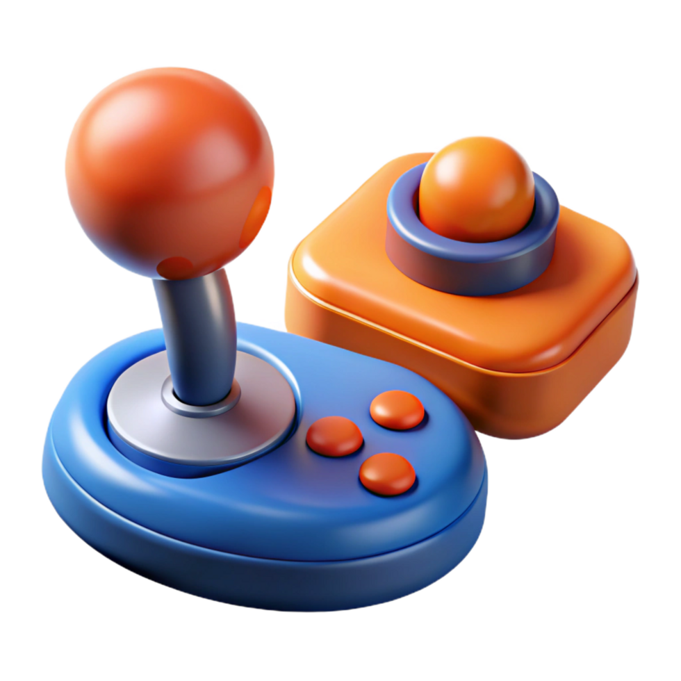 vibrant minimalist Game controller, joystick original png