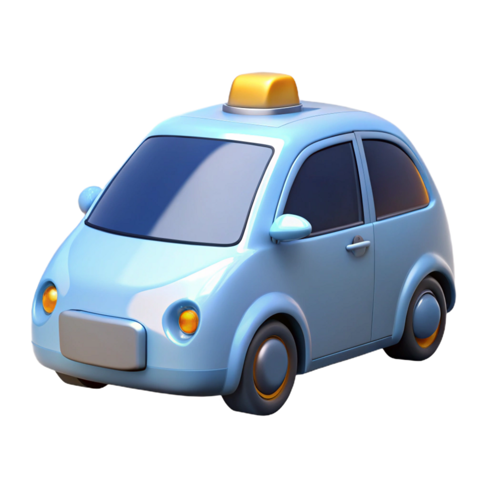 vibrant minimalist Self-driving car, autonomous vehicle high quality png