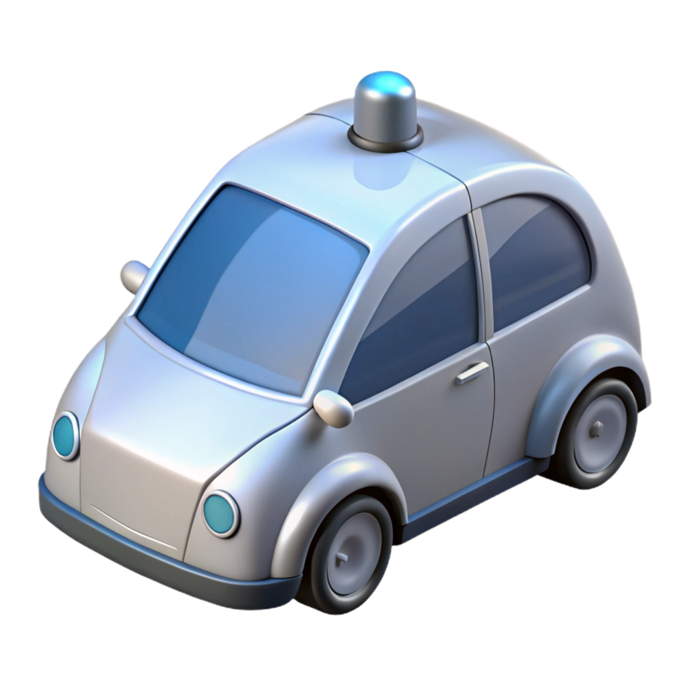 stunning abstract Self-driving car, autonomous vehicle premium png
