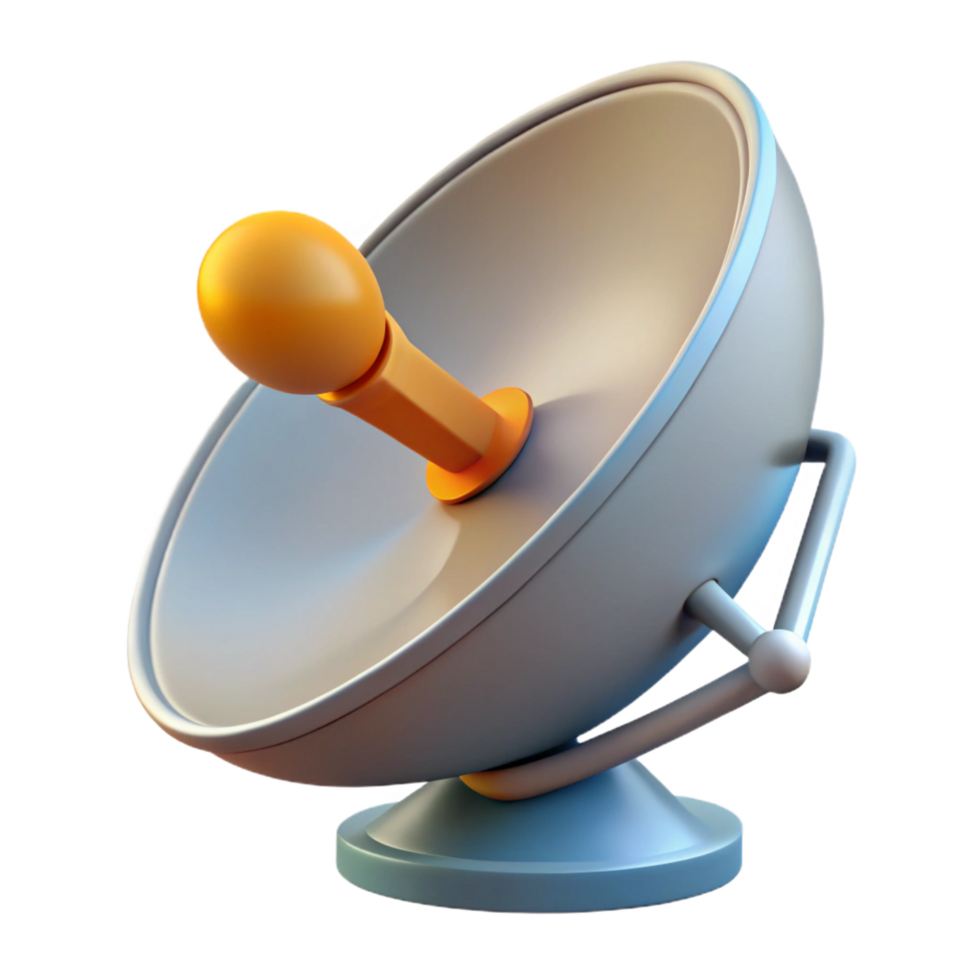 beautiful modern Space technology, satellite dish professional png