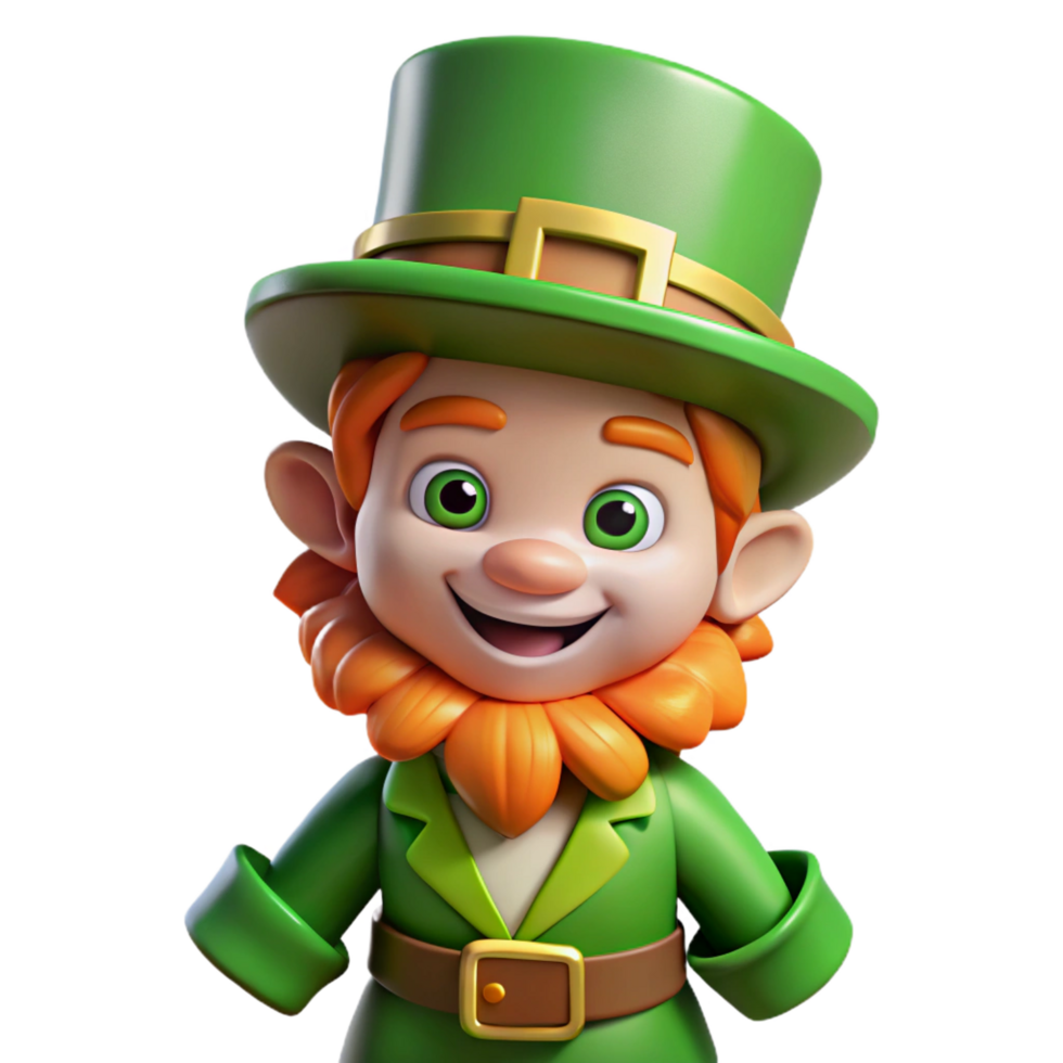 impressive creative Leprechaun, mischievous fairy creature from Irish folklore detailed png