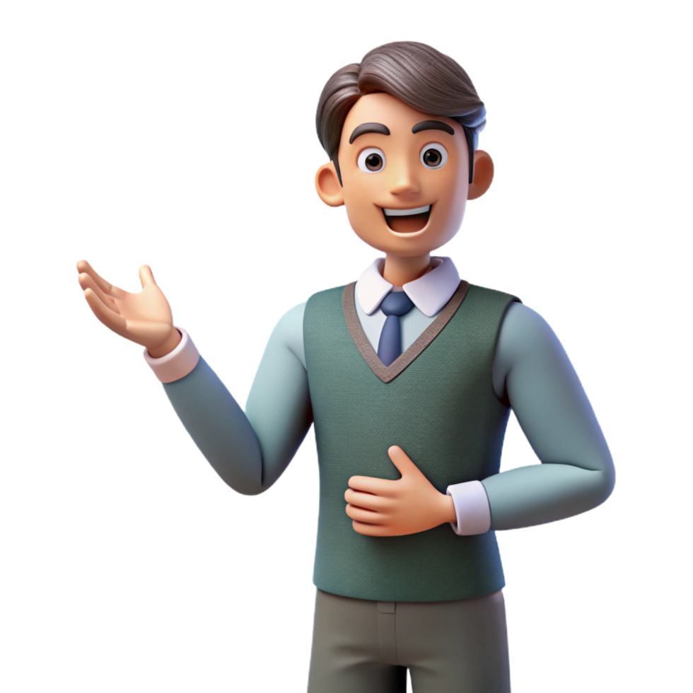 beautiful vintage Teacher, explaining lesson, enthusiastic gesture, exclusive png