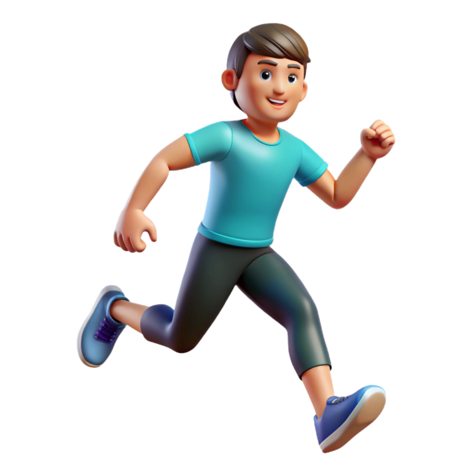 magnificent rustic Athlete, running shoes, determined stride, high quality png